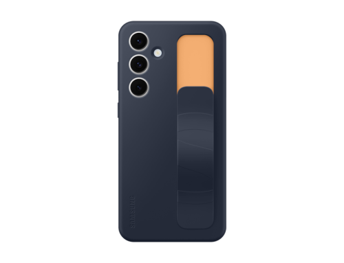 Samsung Standing Grip Silikon Back Cover Dunkelblau Samsung Galaxy S24 FE