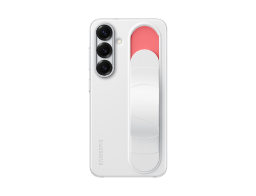 Samsung Standing Grip Silikon Back Cover Weiß Samsung Galaxy S25