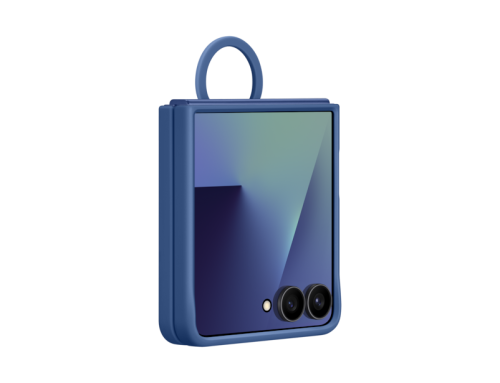 SAMSUNG Silicone Ring Case, Backcover, Samsung, Galaxy Z Flip7, Blau