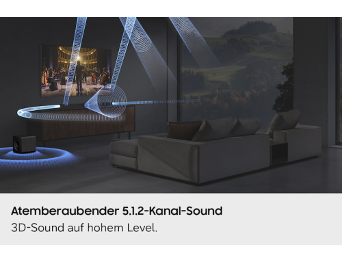 SAMSUNG Q-Serie Soundbar HW-Q810GH 5.1.2-Kanal Subwoofer (2026), Soundbar, Schwarz