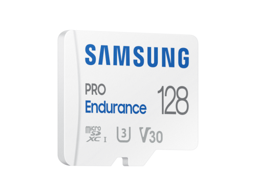Samsung PRO Endurance microSD-Speicherkarte 2022 inkl. SD Adapter, 128 GB White
