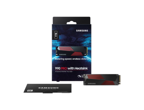 Samsung 990 PRO Heatsink SSD 1TB M.2 PCIe Gen4 NVMe Internes Solid-State-Module mit Kühlkörper