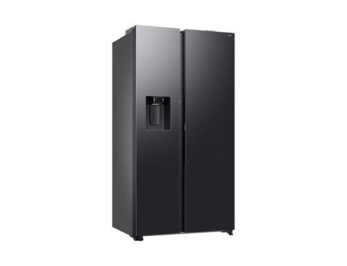 Samsung RS80F Side-by-Side mit autom. Türöffnung und Festwasseranschluss, EEK: E, 640 L Schwarz
