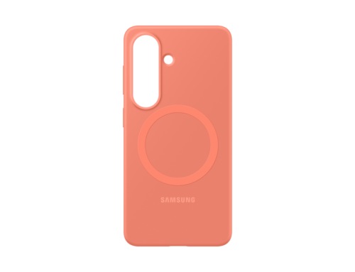 SAMSUNG Silicone Magnet Case, Backcover, Samsung, Galaxy S26, Coralred