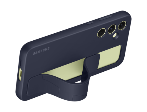 Samsung Standing Grip Case Backcover Galaxy A55 5G Schwarz Stoßfest EF-GA556TBEGWW