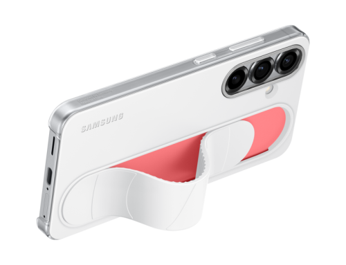 Samsung Standing Grip Silikon Back Cover Weiß Samsung Galaxy S25