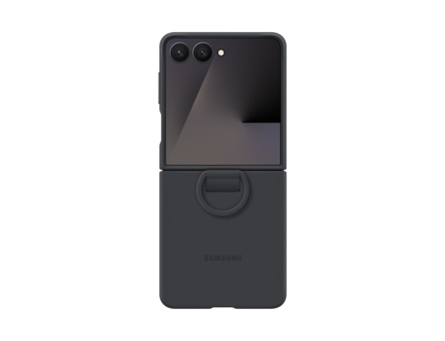 SAMSUNG Silicone Ring Case, Backcover, Samsung, Galaxy Z Flip7, Schwarz