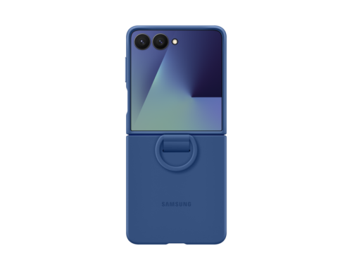 SAMSUNG Silicone Ring Case, Backcover, Samsung, Galaxy Z Flip7, Blau