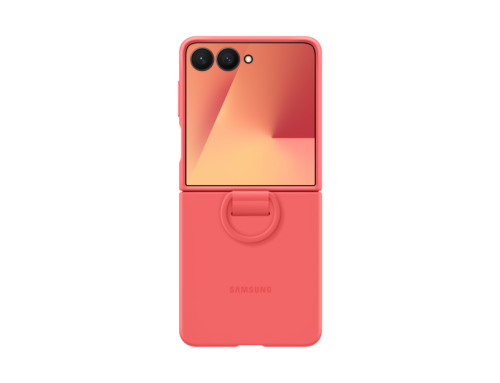 Samsung Silikon Back Cover mit Ring Rot Samsung Galaxy Z Flip 7