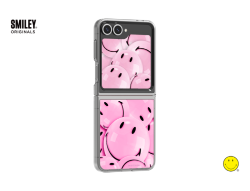 Samsung Slash B Slash Smiley Flipsuit Card für das Galaxy Z Flip7 FE | Flip6 Rosa
