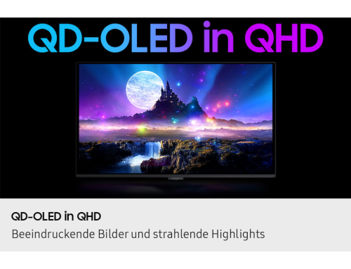 Samsung 27" Odyssey OLED G5 G50SF QHD 180Hz Gaming Monitor, 27 Schwarz