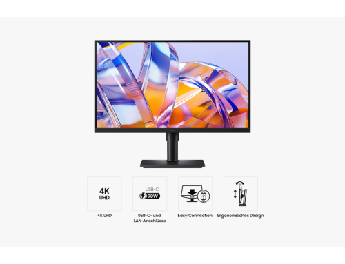Samsung 27" ViewFinity S8 S80UH 4K UHD High Resolution Monitor, 27 Schwarz