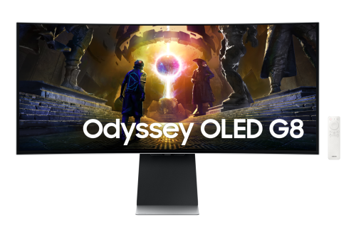 Samsung 34" Odyssey OLED G8 G85SD Ultra WQHD 175Hz Gaming Monitor, 34 Silber