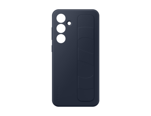 Samsung Standing Grip Silikon Back Cover Dunkelblau Samsung Galaxy S24 FE