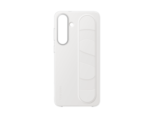 Samsung Standing Grip Silikon Back Cover Weiß Samsung Galaxy S25 FE