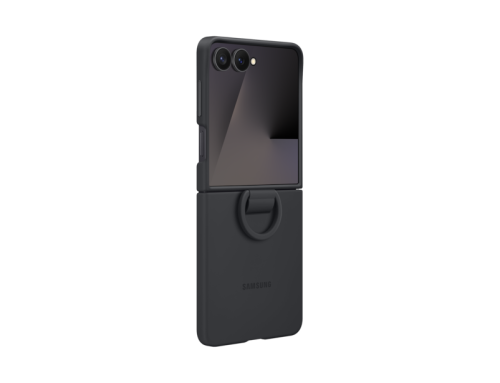 SAMSUNG Silicone Ring Case, Backcover, Samsung, Galaxy Z Flip7, Schwarz