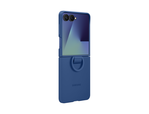 SAMSUNG Silicone Ring Case, Backcover, Samsung, Galaxy Z Flip7, Blau