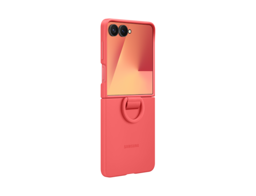 Samsung Silikon Back Cover mit Ring Rot Samsung Galaxy Z Flip 7
