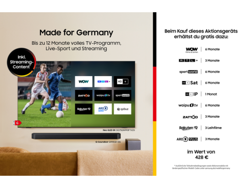 SAMSUNG OLED GQ65S90F 4K Vision AI Smart TV (Flat, 65 Zoll / 163 cm, UHD 4K, SMART TV)
