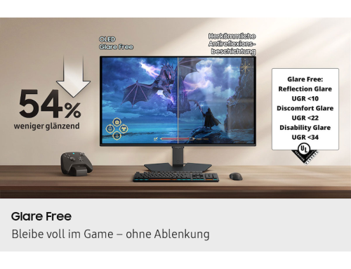Samsung 27" Odyssey OLED G5 G50SF QHD 180Hz Gaming Monitor, 27 Schwarz