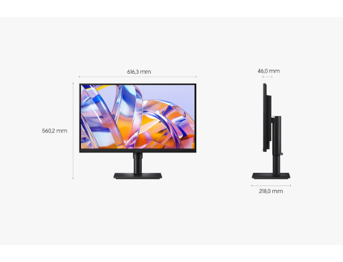 Samsung 27" ViewFinity S8 S80UH 4K UHD High Resolution Monitor, 27 Schwarz