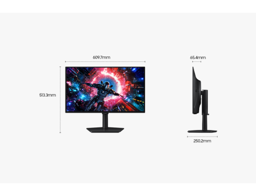 Samsung 27" Odyssey OLED G7 G70SH 4K 165Hz Gaming Monitor, 27" Schwarz