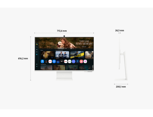 32" Smart Monitor M8 (M80F) 4K UHD 60Hz 4ms Samsung Vision AI, 32 Weiß