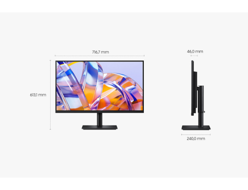 Samsung 32" ViewFinity S8 S80UH 4K UHD High Resolution Monitor, 32 Schwarz