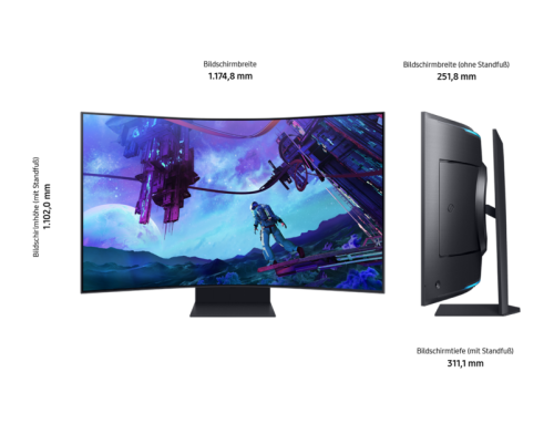 Samsung 55" Odyssey Ark G97NC 4K UHD 165Hz Gaming Monitor, 55 Schwarz