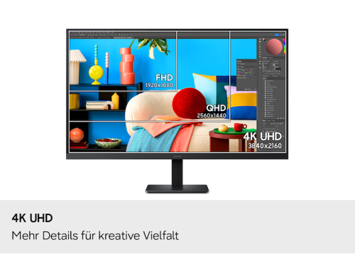 Samsung 32" ViewFinity S7 S70H 4K UHD High Resolution Monitor, 32 Schwarz