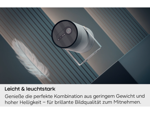 Samsung The Freestyle+ Full HD Mobiler Projektor 2026, 30" ~ 100" Ceramic White