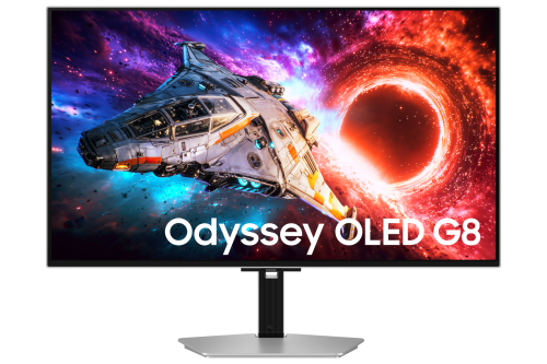 Samsung 32" Odyssey OLED G8 G80SH 4K UHD 240Hz Gaming Monitor, 32 Silber